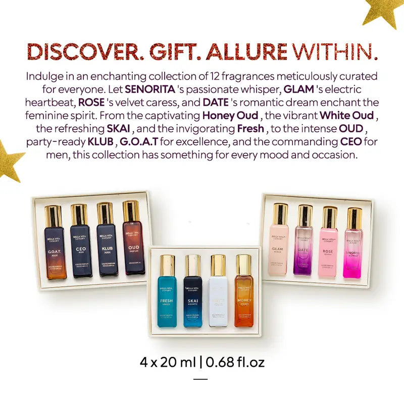 Luxury MEGA 12-Day Advent Perfume Collection