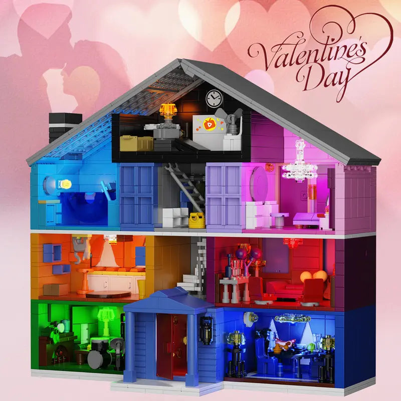 ❤️Love Room House Building Blocks Brick Set