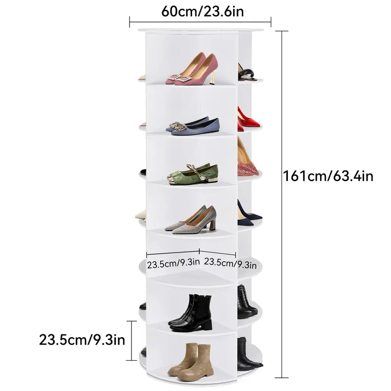 360° Rotating Multi-Tiers Organizer Shoe Rack